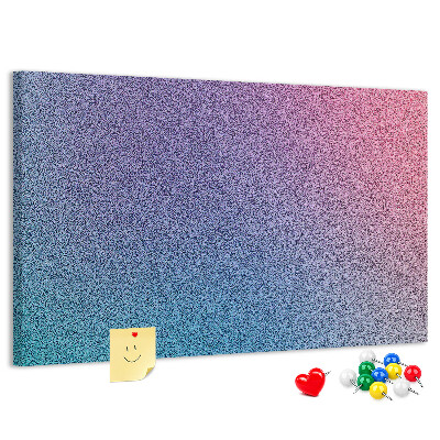 Korková nástenka na stenu Farebný gradient v odtieňoch fialovej.