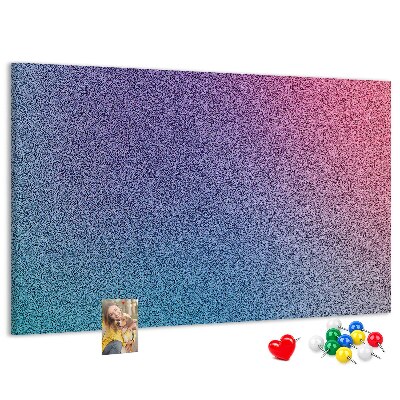 Korková nástenka na stenu Farebný gradient v odtieňoch fialovej.