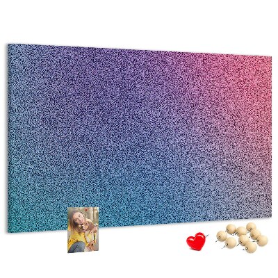 Korková nástenka na stenu Farebný gradient v odtieňoch fialovej.