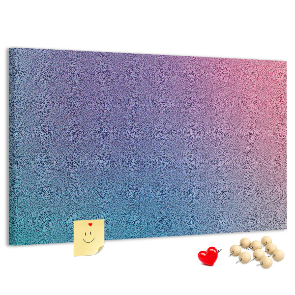 Korková nástenka na stenu Farebný gradient v odtieňoch fialovej.