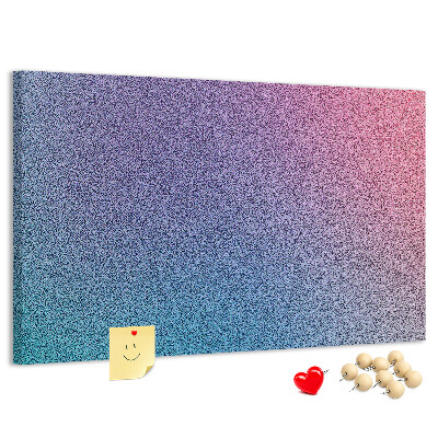 Korková nástenka na stenu Farebný gradient v odtieňoch fialovej.