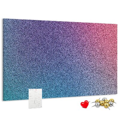 Korková nástenka na stenu Farebný gradient v odtieňoch fialovej.