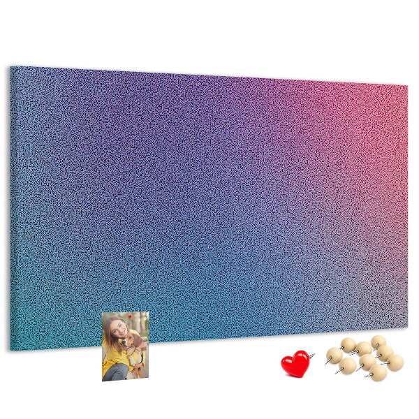 Korková nástenka na stenu Farebný gradient v odtieňoch fialovej.