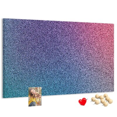 Korková nástenka na stenu Farebný gradient v odtieňoch fialovej.