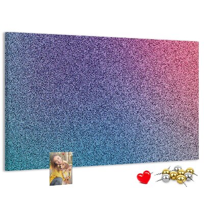 Korková nástenka na stenu Farebný gradient v odtieňoch fialovej.