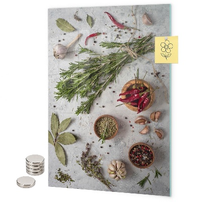 Tabuľa na magnetky Aromatické bylinky