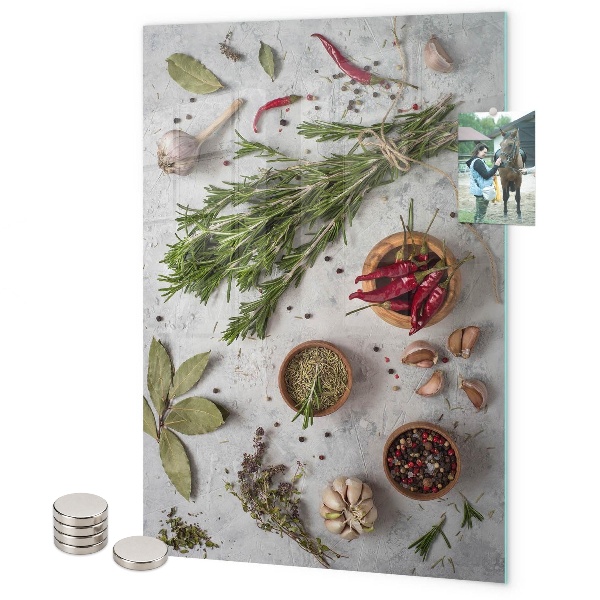 Tabuľa na magnetky Aromatické bylinky