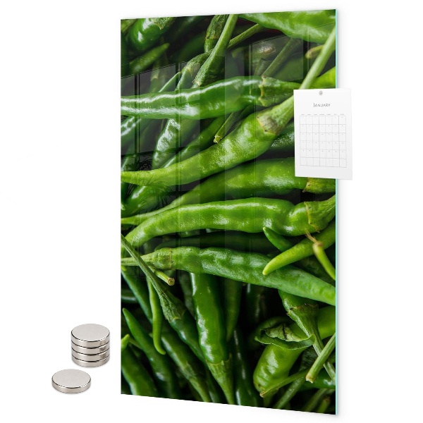 Magnetická tabuľa na magnetky Zelená paprika