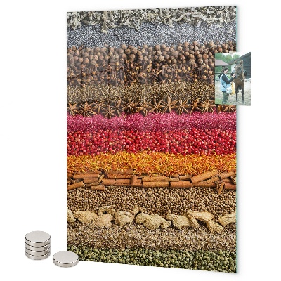 Magnetická tabuľa na magnetky Aromatické korenie