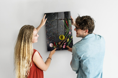 Magnetická tabuľa na magnetky Zloženie korenia