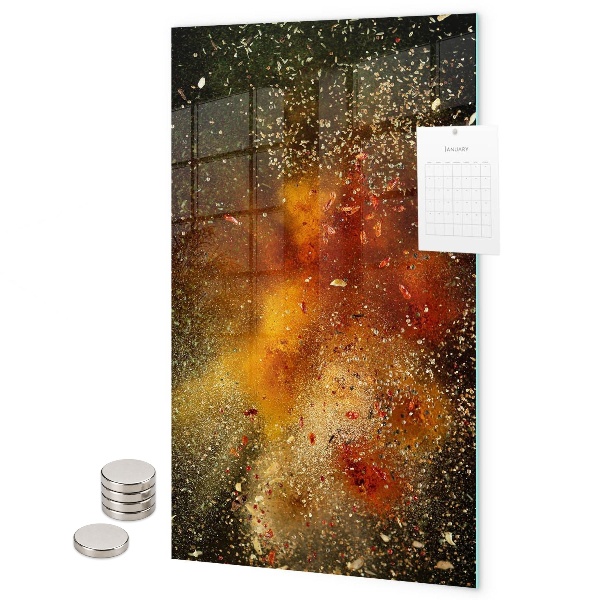 Magnetická tabuľa na magnetky Explózia chutí