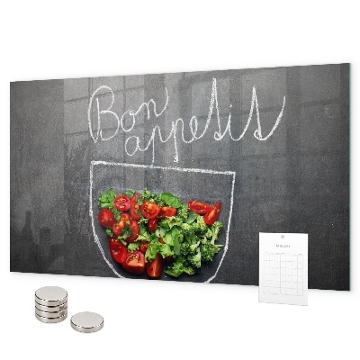 Magnetická tabuľa nápis Bon appetit