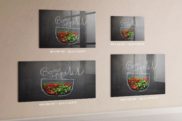 Magnetická tabuľa nápis Bon appetit