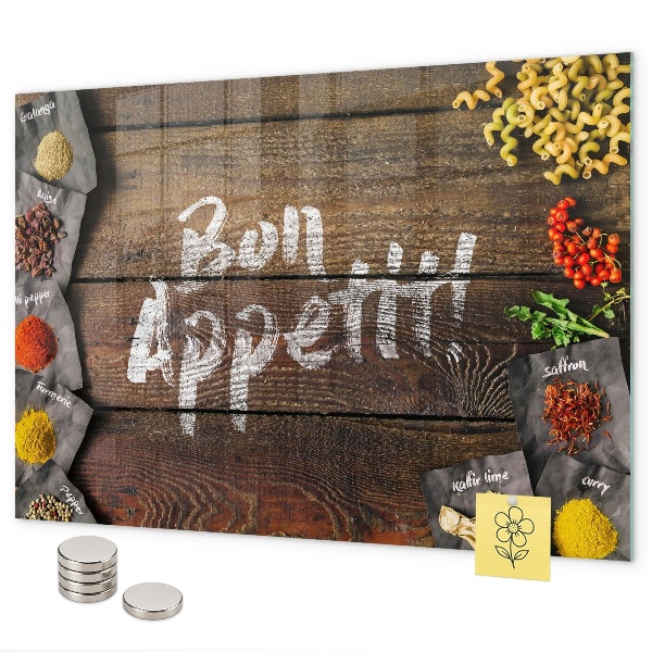 Magnetická tabuľa nápis Bon appetit