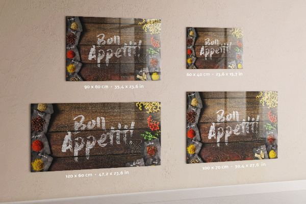 Magnetická tabuľa nápis Bon appetit