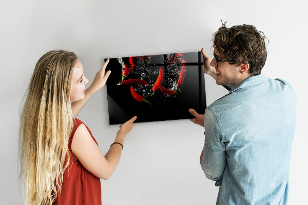 Magnetická tabuľa na stenu Papriky vo vode