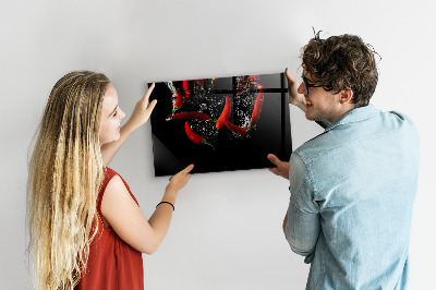 Magnetická tabuľa na stenu Papriky vo vode