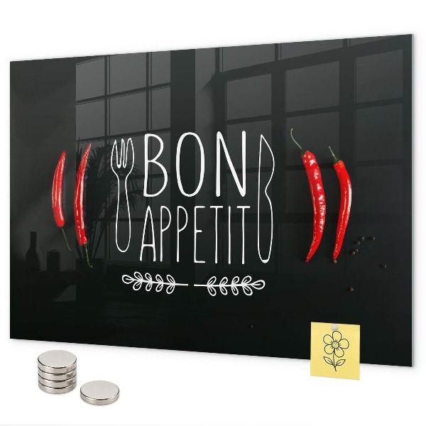 Magnetická tabuľa Nápis Bon appetit