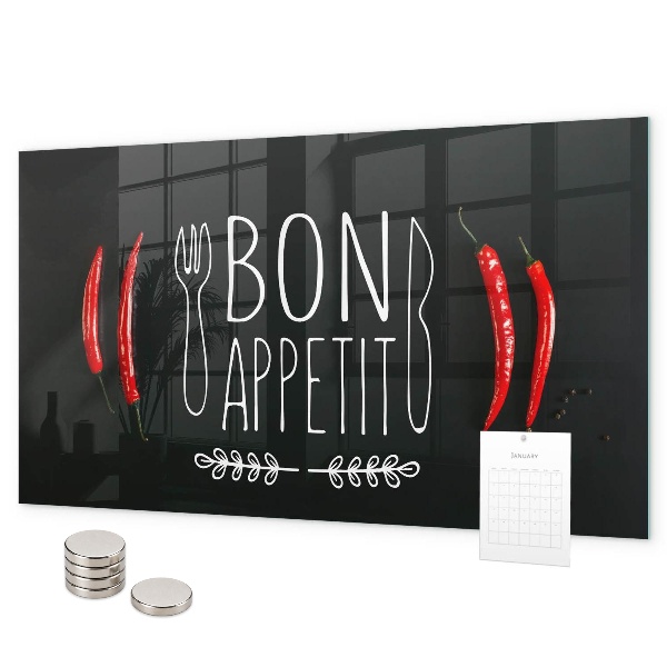 Magnetická tabuľa Nápis Bon appetit