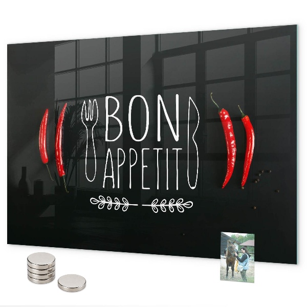 Magnetická tabuľa Nápis Bon appetit