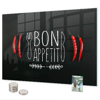 Magnetická tabuľa Nápis Bon appetit