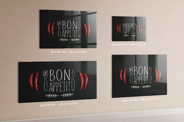 Magnetická tabuľa Nápis Bon appetit