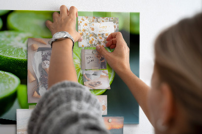 Magnetická tabuľa na stenu Plátky limetky