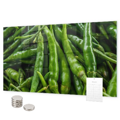 Magnetická tabuľa na stenu Zelená paprika