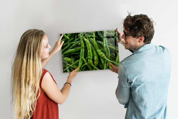 Magnetická tabuľa na stenu Zelená paprika