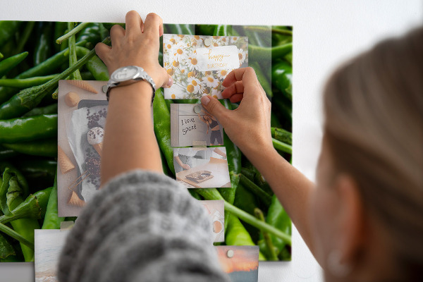 Magnetická tabuľa na stenu Zelená paprika