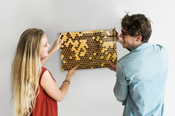 Magnetická tabuľa na stenu Voštinový plást
