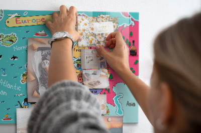 Magnetická tabuľa na stenu Mapa Európy