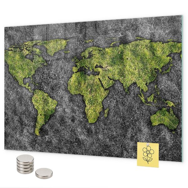 Magnetická tabuľa na stenu Mapa sveta