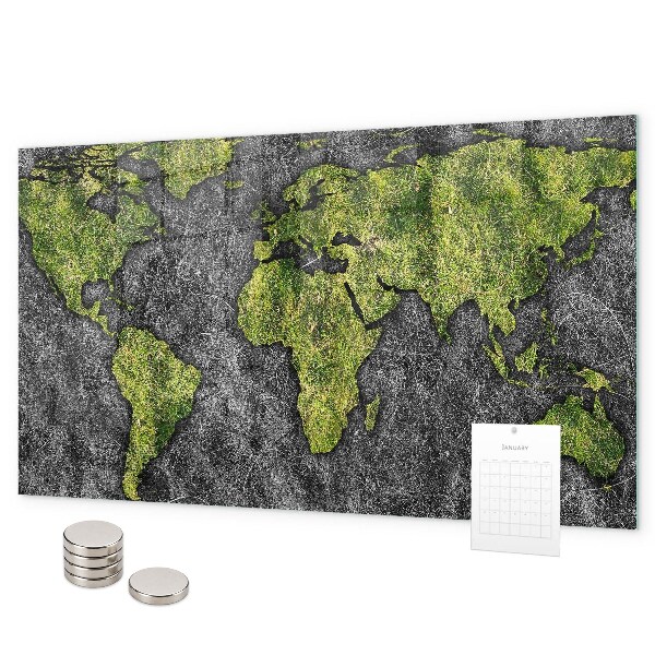 Magnetická tabuľa na stenu Mapa sveta