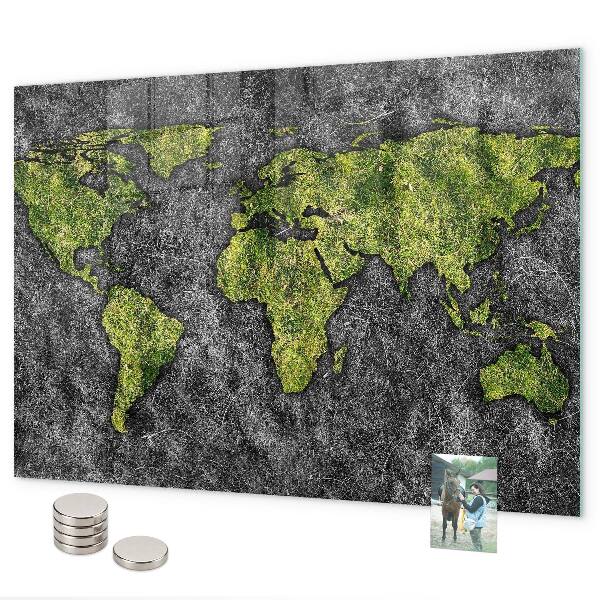 Magnetická tabuľa na stenu Mapa sveta