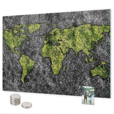 Magnetická tabuľa na stenu Mapa sveta
