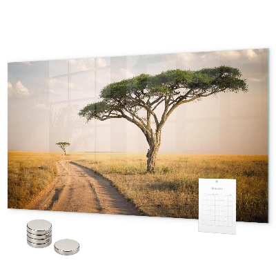 Magnetická tabuľa na stenu Africká krajina