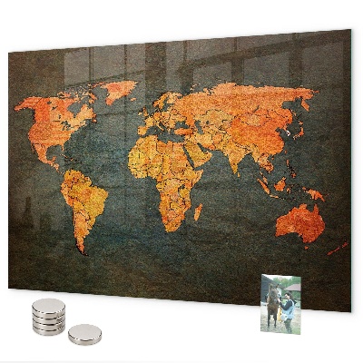 Magnetická tabuľa Mapa sveta