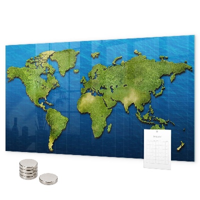 Magnetická tabuľa Mapa sveta