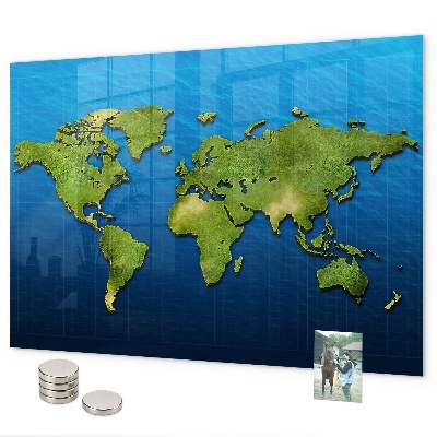Magnetická tabuľa Mapa sveta