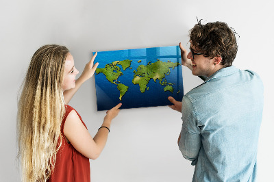 Magnetická tabuľa Mapa sveta