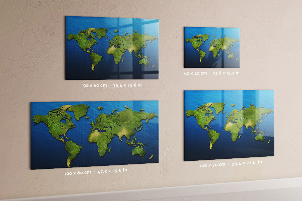 Magnetická tabuľa Mapa sveta