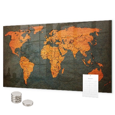 Magnetická tabuľa Mapa sveta