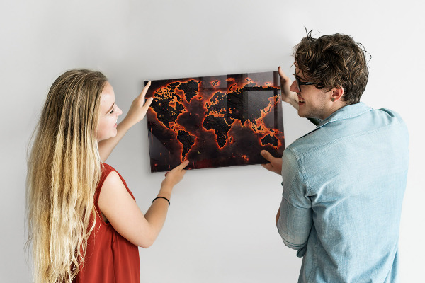 Magnetická tabuľa mapa sveta