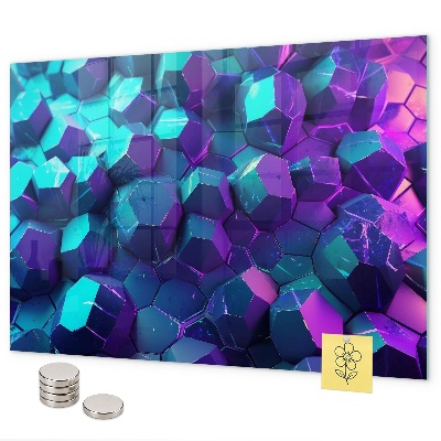 Magnetická tabuľa na stenu geometrické útvary