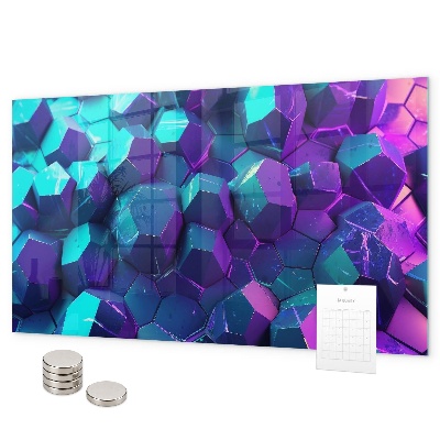 Magnetická tabuľa na stenu geometrické útvary