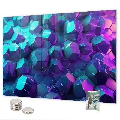 Magnetická tabuľa na stenu geometrické útvary