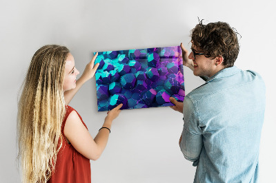 Magnetická tabuľa na stenu geometrické útvary