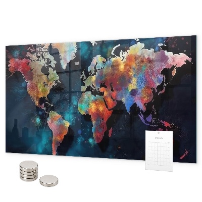 Magnetická tabuľa na stenu Abstraktná mapa