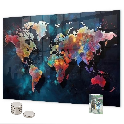 Magnetická tabuľa na stenu Abstraktná mapa